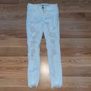 american eagle white jeans
